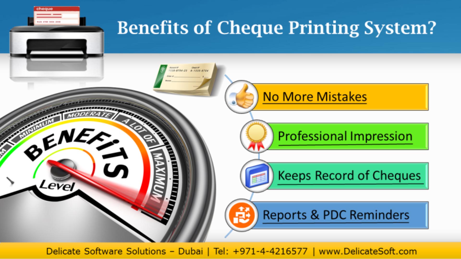 Cheque Printing System Dubai UAE