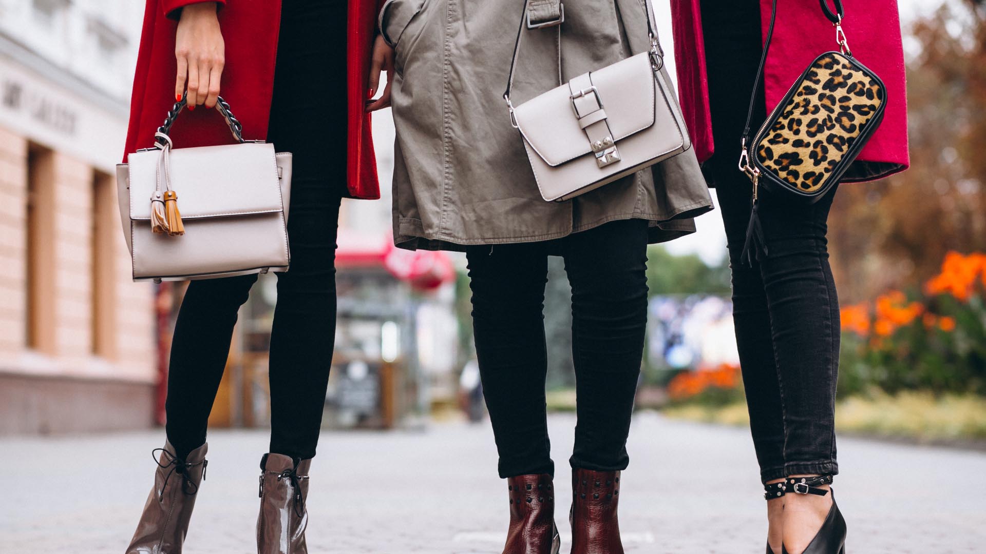 Women Wearing Leather Bag